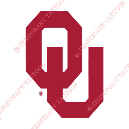 Oklahoma Sooners Customize Temporary Tattoos Stickers NO.5764